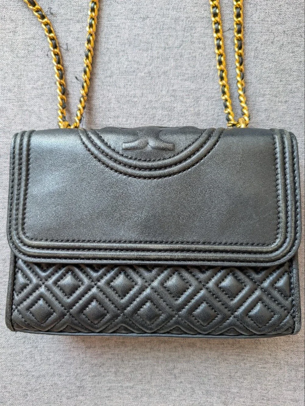 Black Quilted Tory Burch